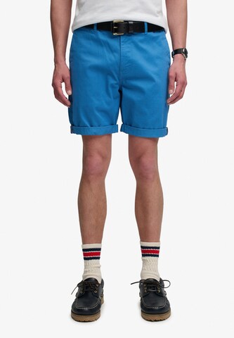 Superdry & Co Slimfit Chino in Blauw: voorkant