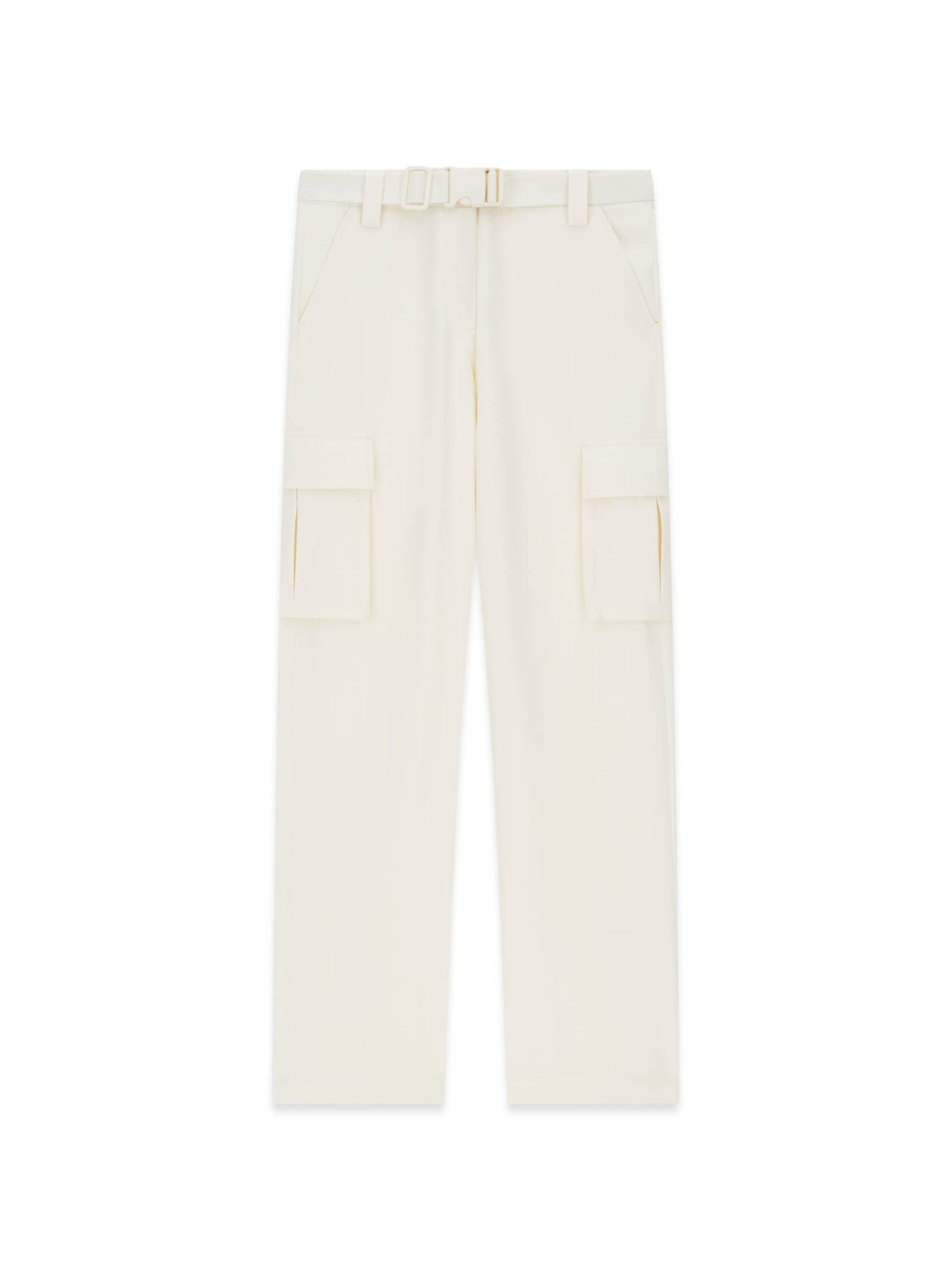 GUESS Cargo Pants in White: front
