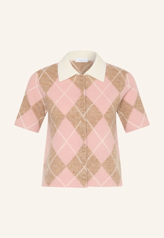 darling harbour Knit Cardigan in Pink: front