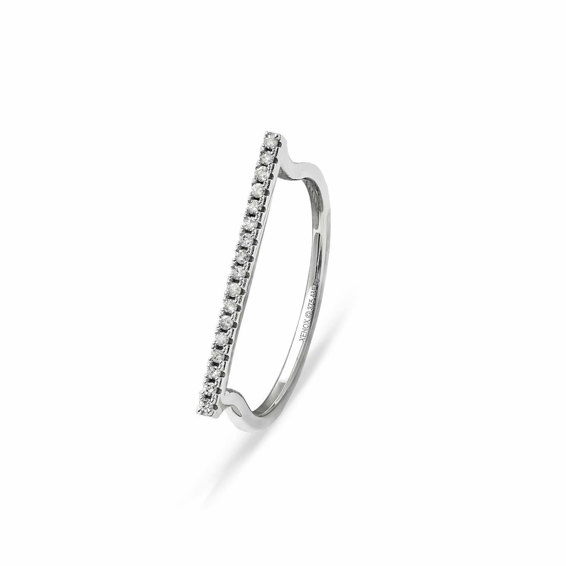 XENOX Ring in Silber: Vorderseite