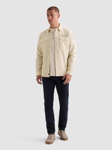 PME Legend Regular fit Overhemd 'Shirt in 100% cotton with chest pockets and badge' in Beige