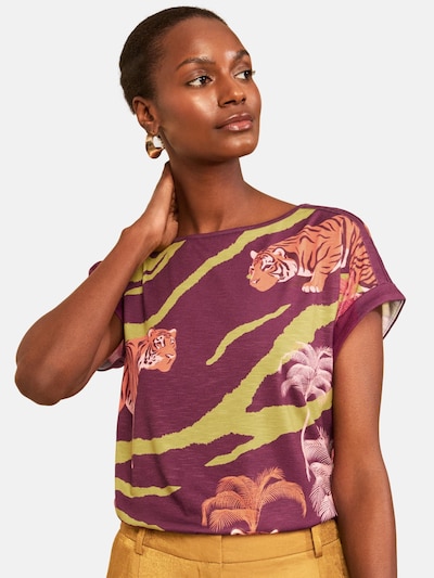 love & roses Shirt in XS in Light green / Light orange / Dusky pink / Burgundy, Item view