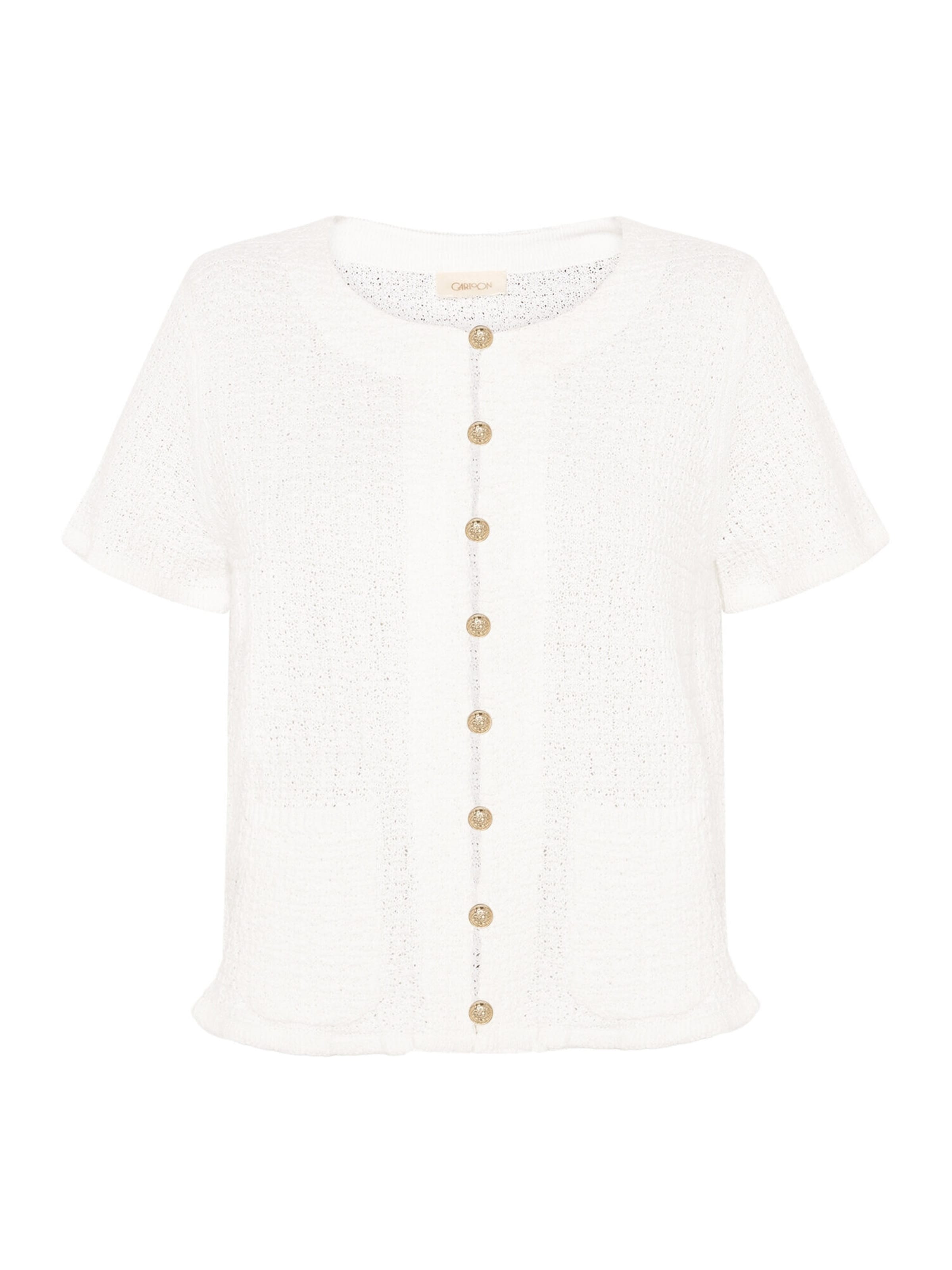 Cardigan Cartoon en blanc : devant