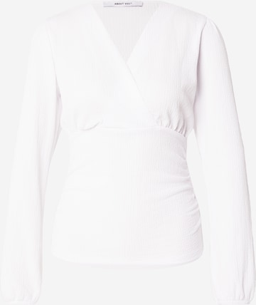 Maglietta 'Kate' di ABOUT YOU in bianco: frontale