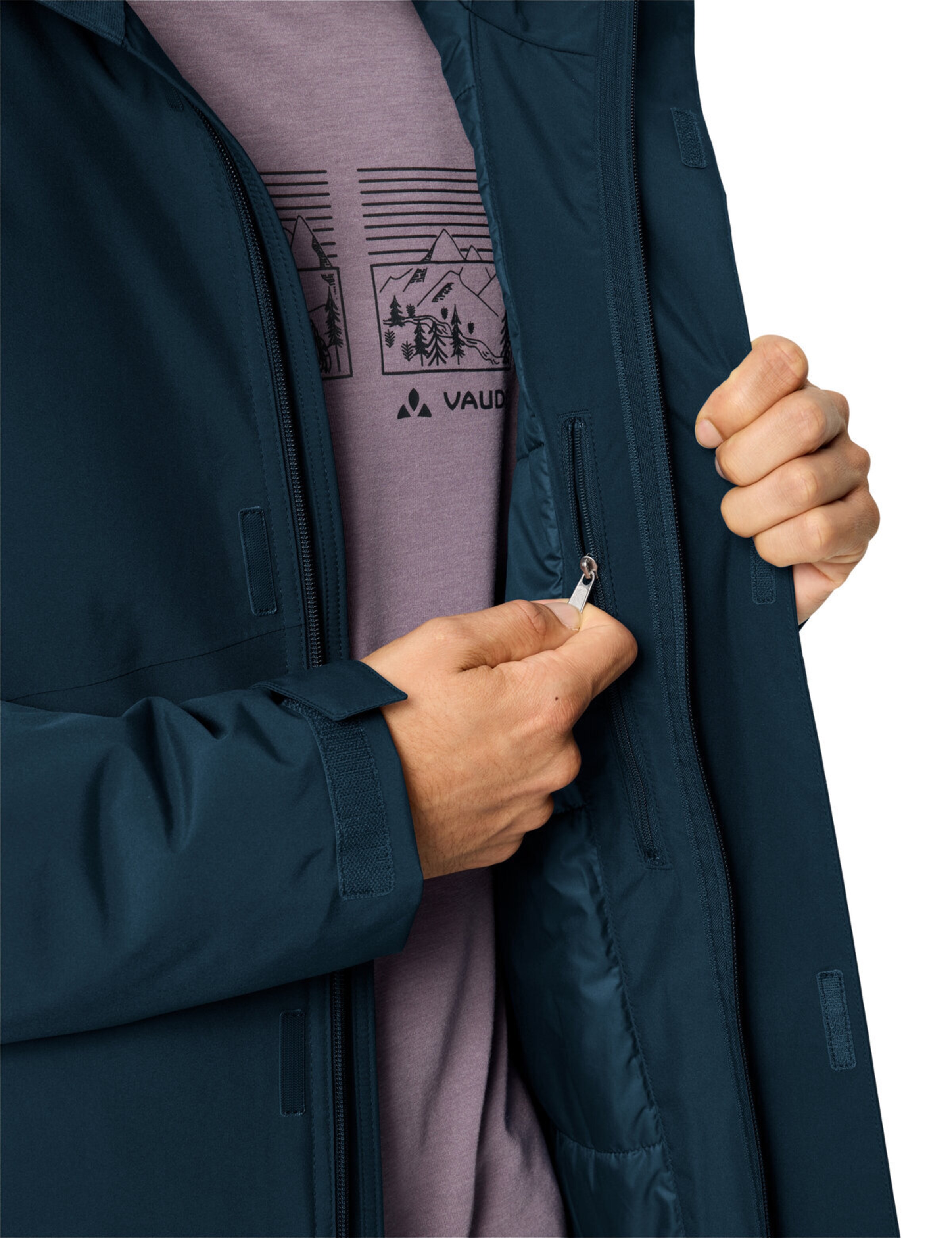 VAUDE Outdoorjas 'Rosemoor' in Blauw