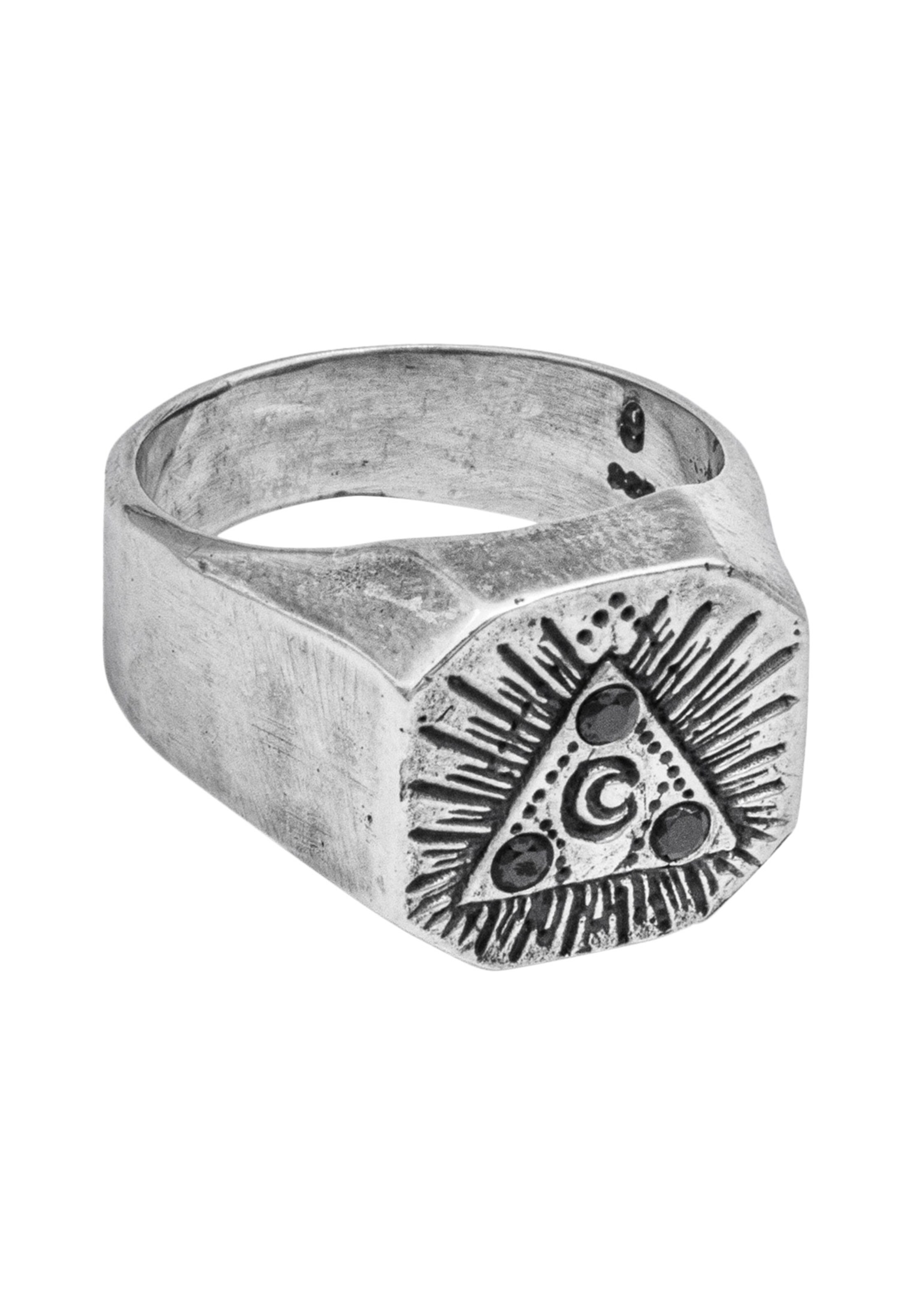 Haze&Glory Ring 'Pyramid' in Silber