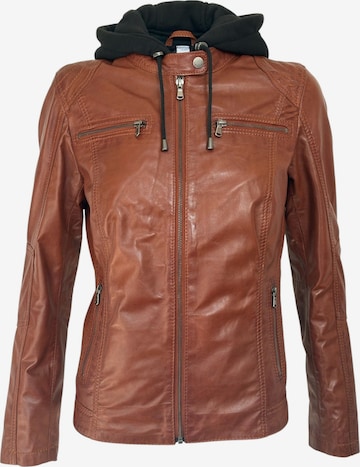 CBL Between-season jacket 'Lederjacke' in Brown: front