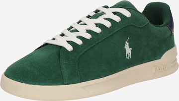 Polo Ralph Lauren Ниски маратонки в зелено: отпред