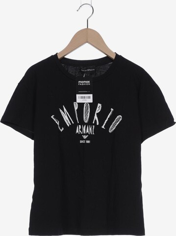 Emporio Armani T-Shirt S in Schwarz: predná strana