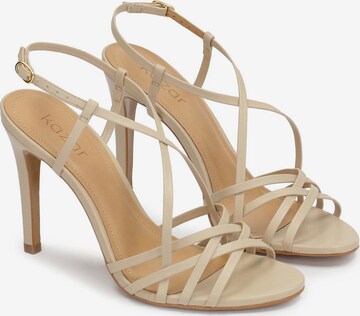 Kazar Strap sandal in Beige