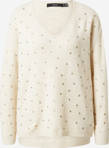 VERO MODA Sweater 'Sanne' in Beige: front