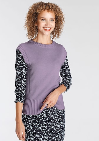 TAMARIS Sweater in Purple: front