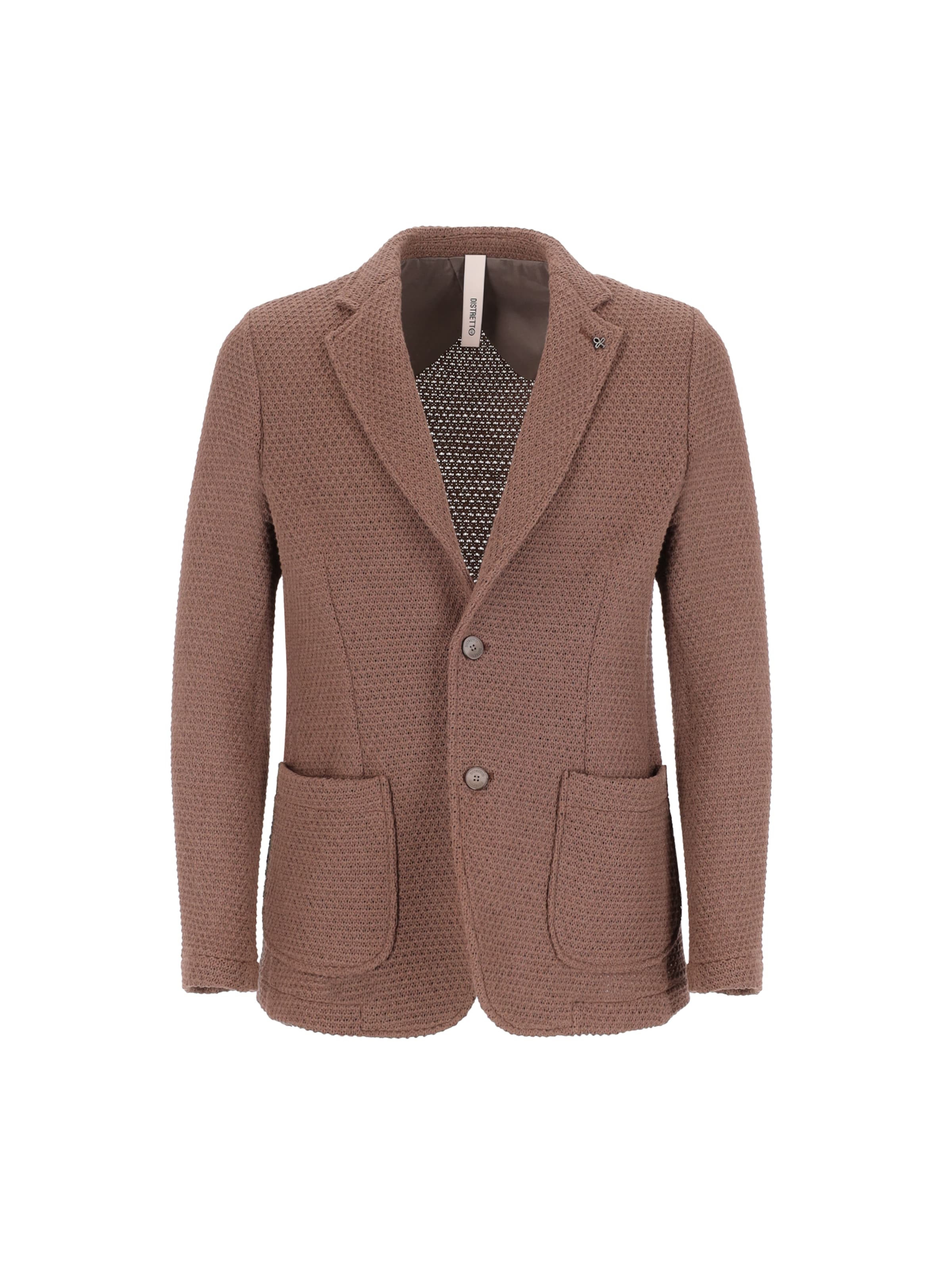 Distretto12 - Ajuste regular Chaqueta saco en marrón: frente