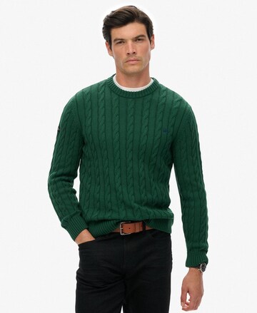 Superdry Sweater in Green: front