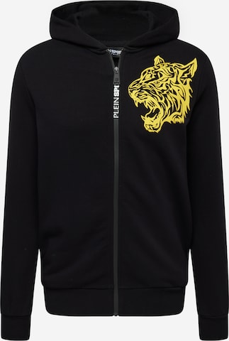 Plein Sport - Casaco em moletão em preto: frente