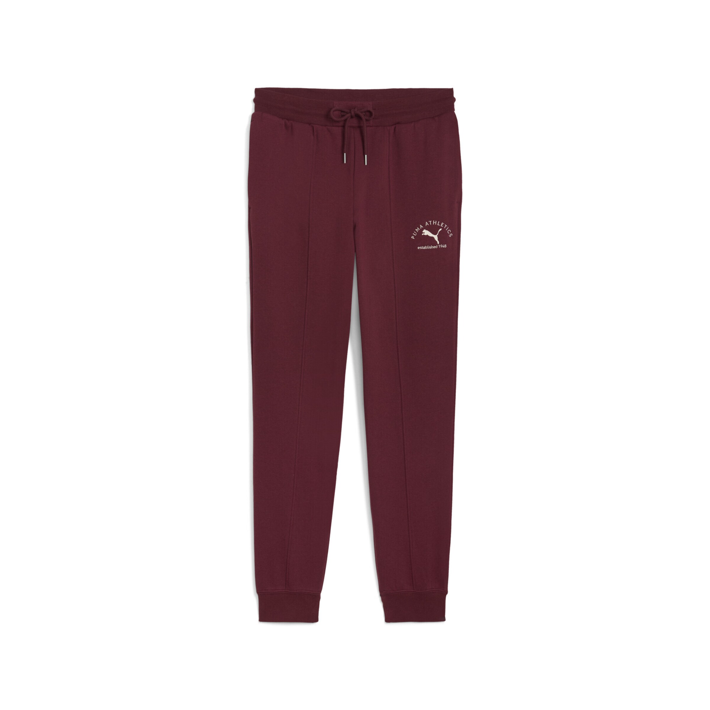 PUMA Tapered Trousers in Red: front