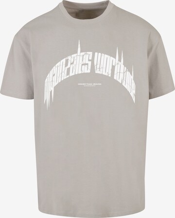 MJ Gonzales T-Shirt 'Higher Than Heaven' in Grau: predná strana