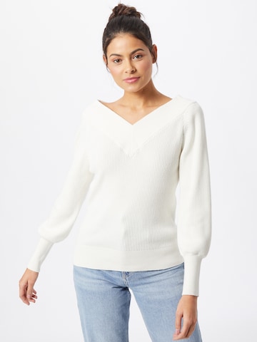 Pull-over 'OBJMANJA' OBJECT en blanc : devant