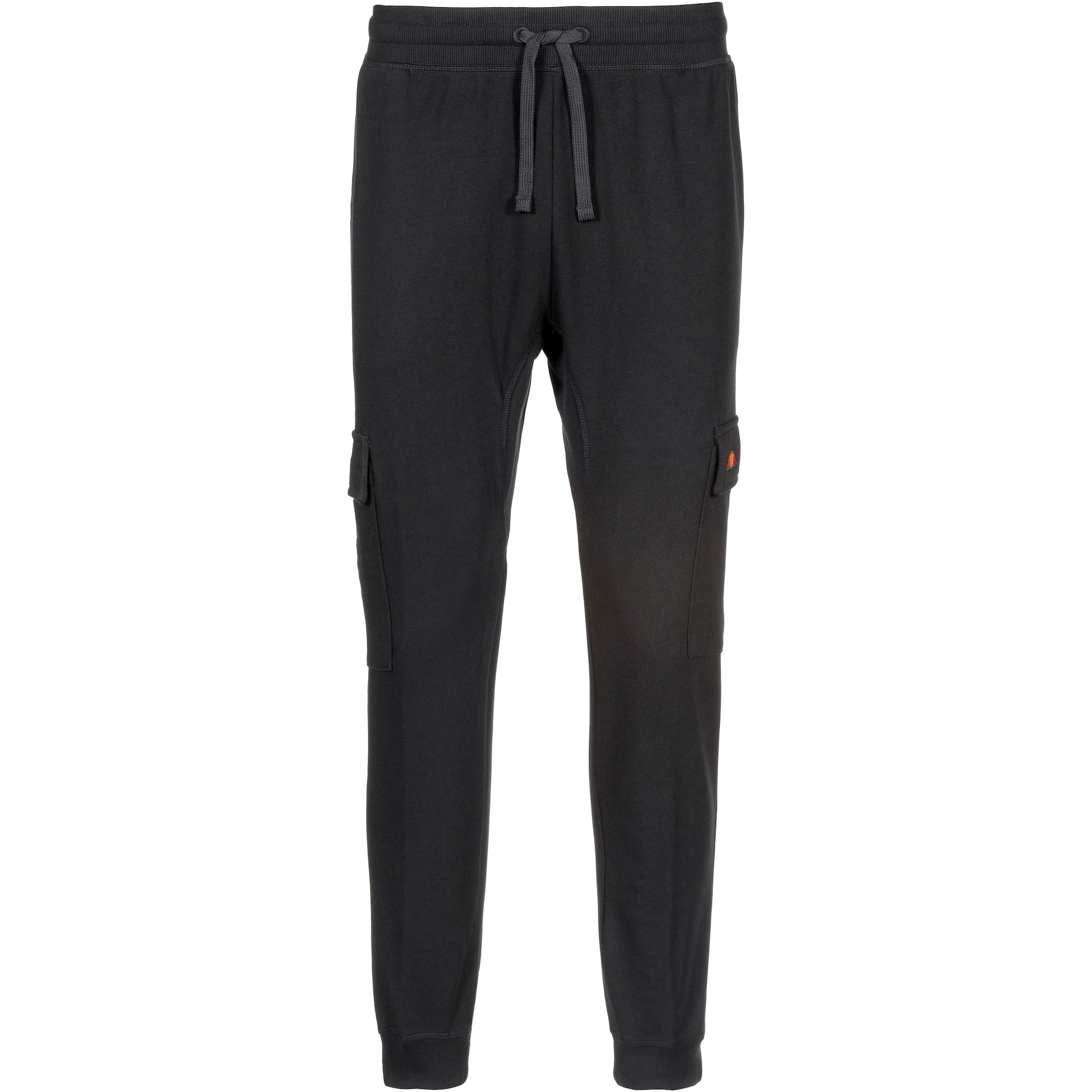 ELLESSE Tapered Cargohose in Schwarz: Vorderseite