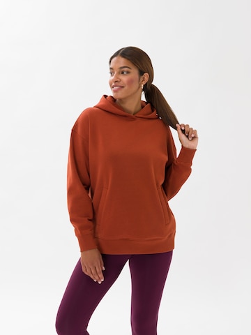 Sweat-shirt 'Elzaa' Les Lunes en marron : devant