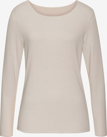 LASCANA Shirt in Beige: Vorderseite
