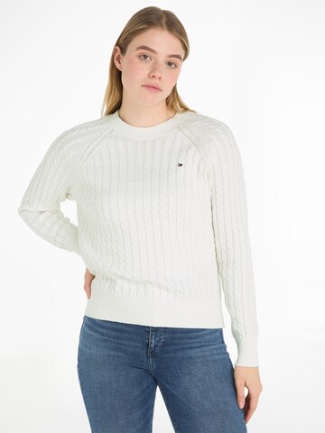 Pull-over TOMMY HILFIGER en blanc : devant