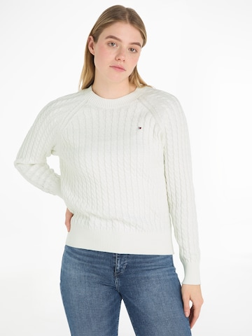 Pull-over TOMMY HILFIGER en blanc : devant