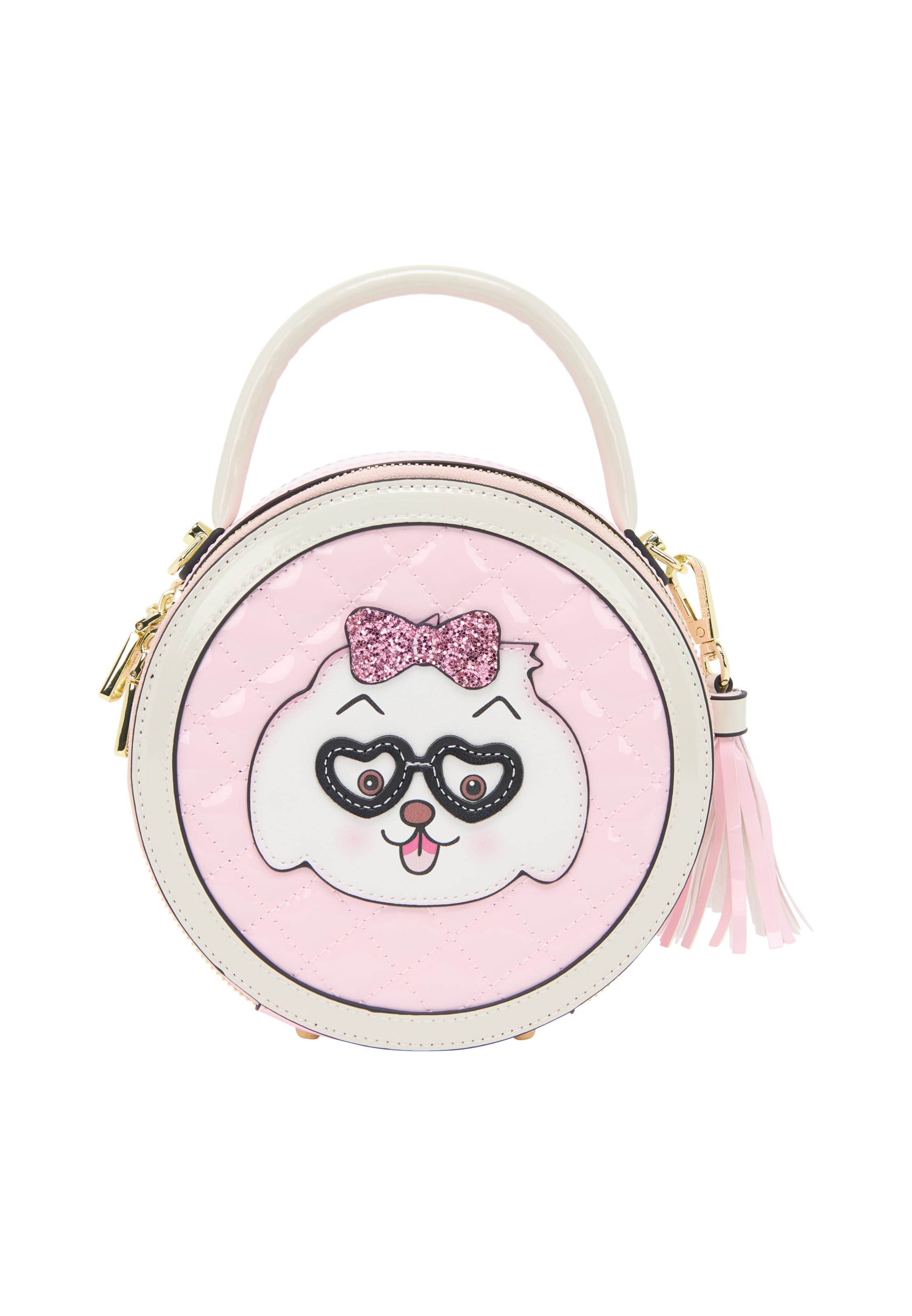 MYMO Handtas 'Pop Eyetheme' in Wit: voorkant