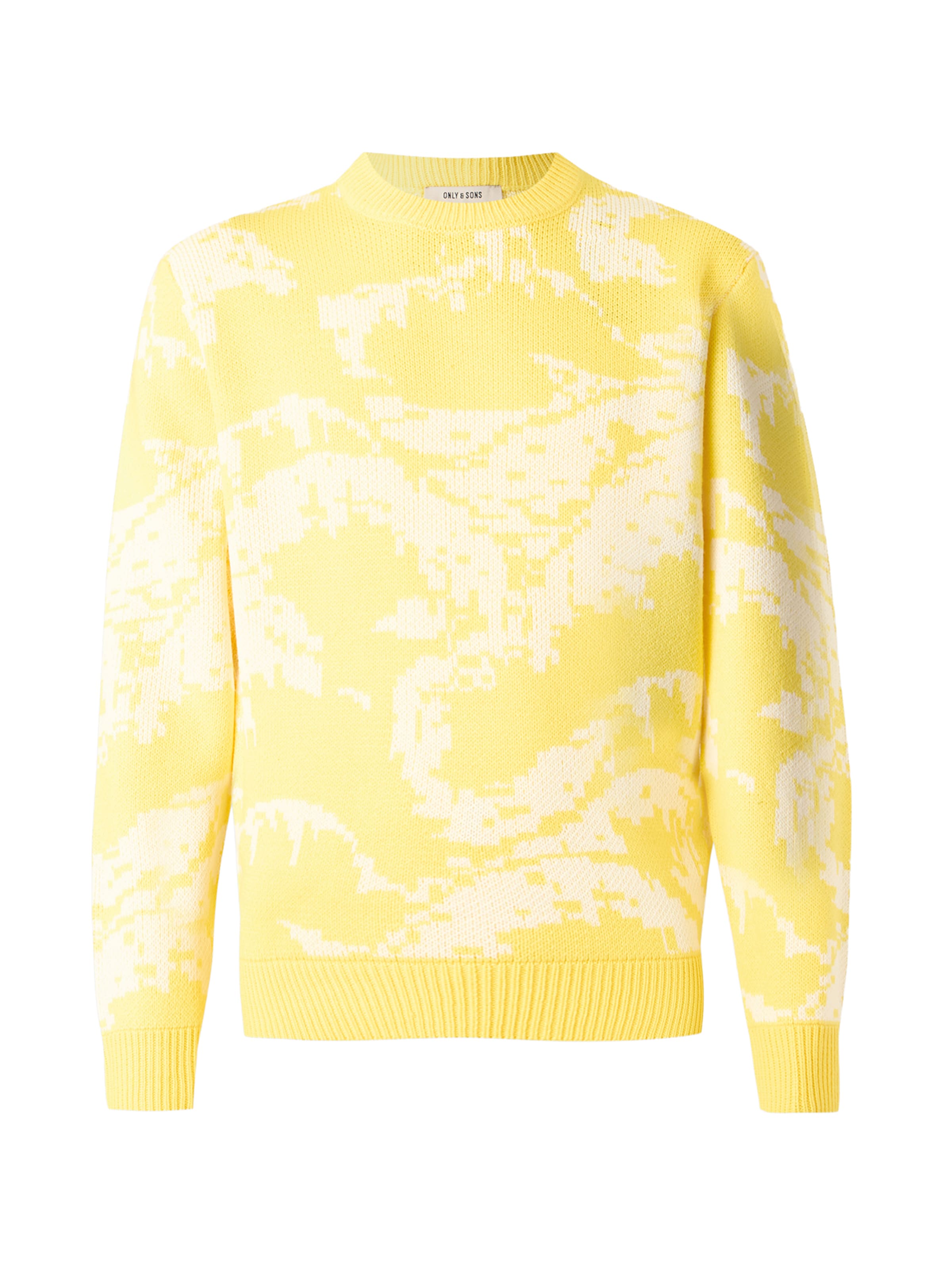 Pulover 'ONSCLARK' de la Only & Sons pe galben: față