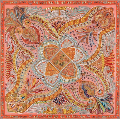 Roeckl Tuch 'VIBRANT PAISLEY' in mischfarben / orange, Produktansicht