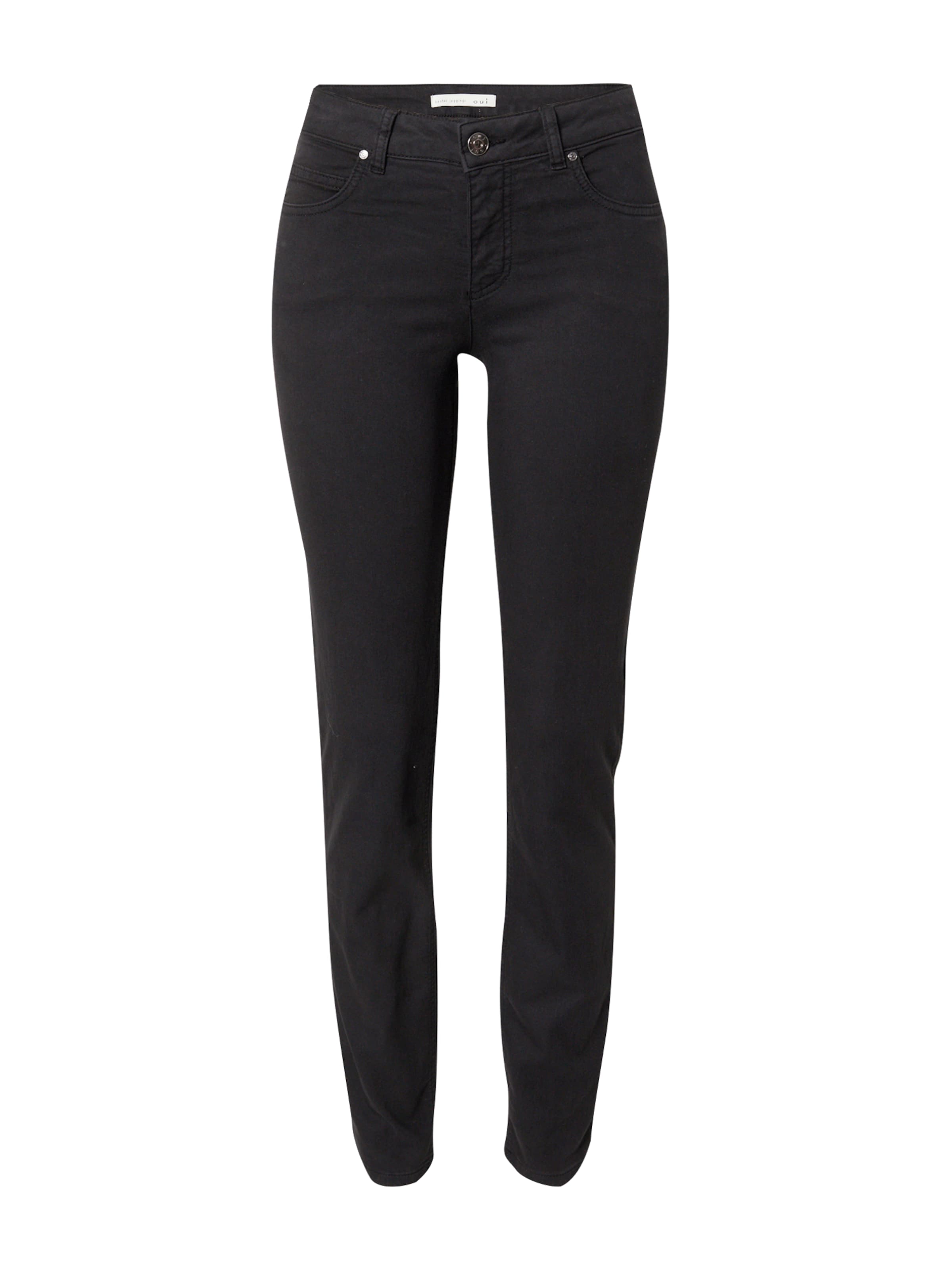 OUI Слим Джинсы 'BAXTOR' в Черный: спереди