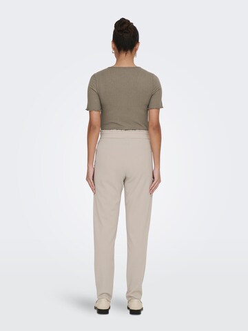 JDY Regular Pleat-Front Pants 'Catia' in Beige