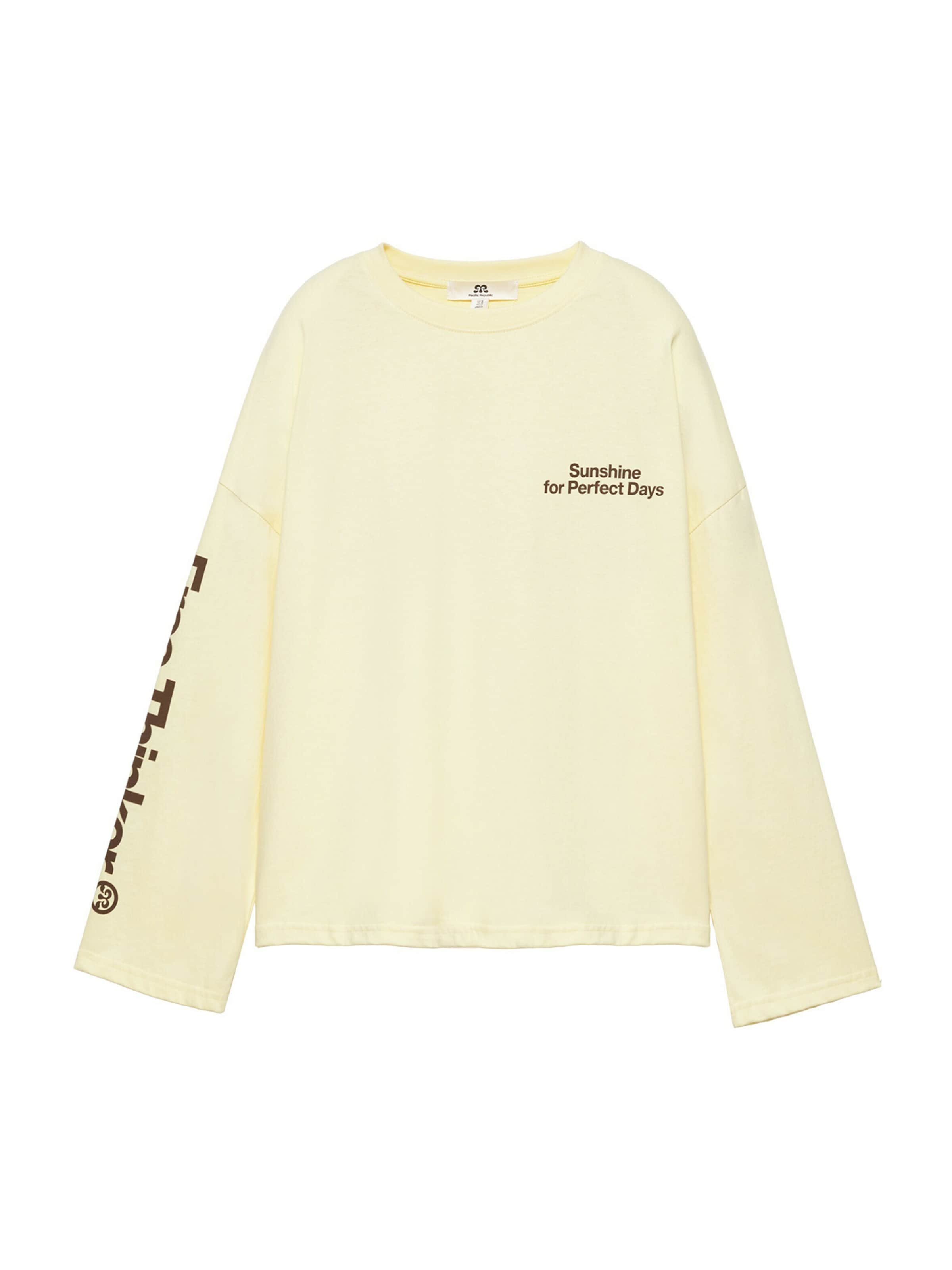 Pull&Bear Sweatshirt 'PACIFIC SOL' i gul: forside