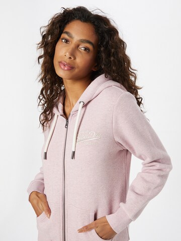 Superdry Sweatjacka i rosa