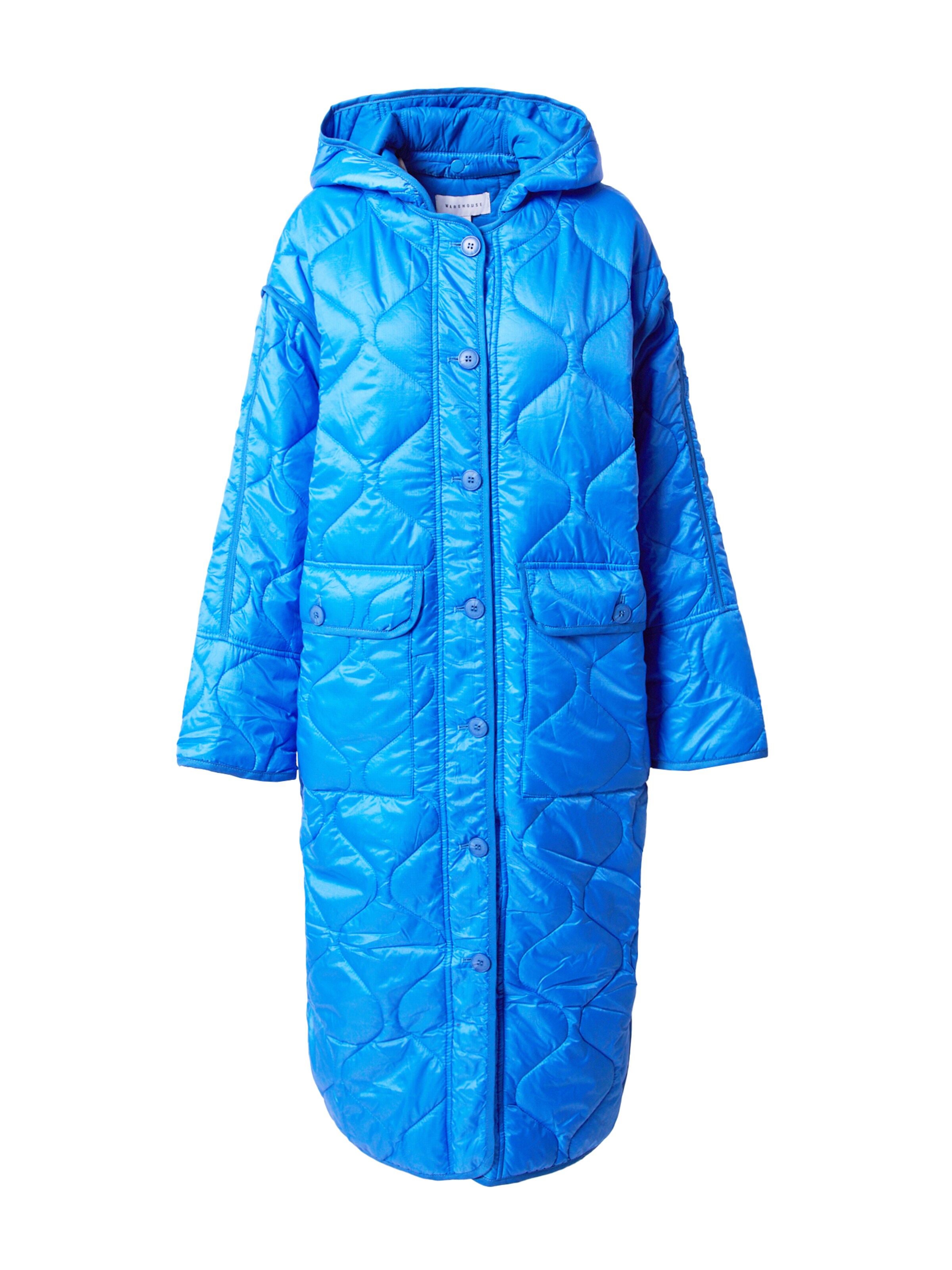 Manteau mi-saison Warehouse en bleu : devant