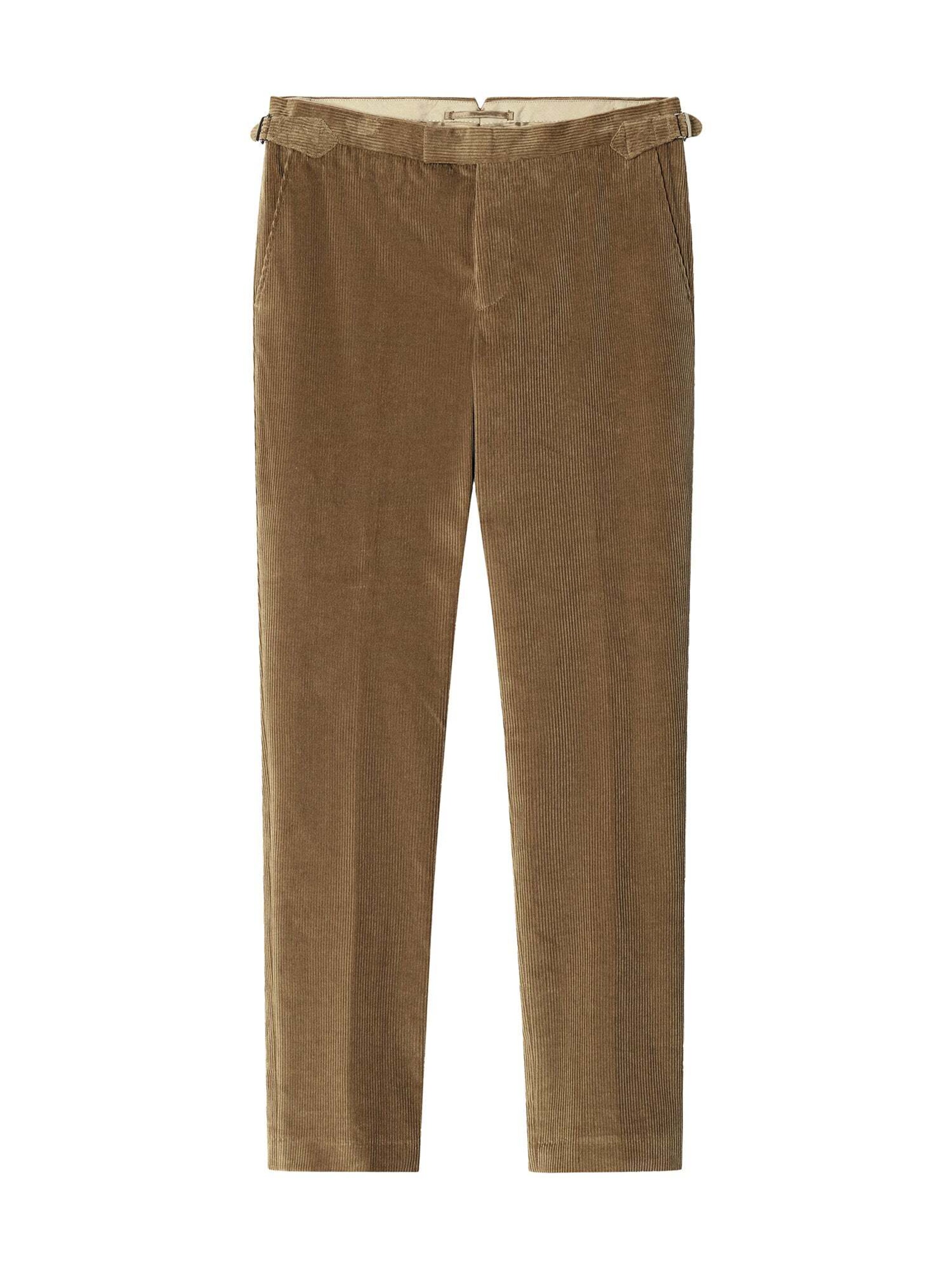 Coupe slim Pantalon chino 'Kensington' Hackett London en beige : devant