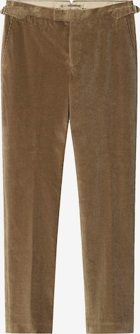 Coupe slim Pantalon chino 'Kensington' Hackett London en beige : devant
