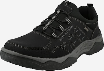 TOM TAILOR - Sapato Slip-on em preto: frente