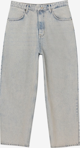 Pull&Bear Loosefit Jeans in Blauw: voorkant