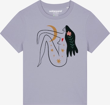 T-shirt 'Love And Flex' Watapparel en violet : devant