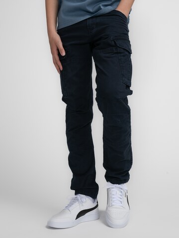 Petrol Industries Tapered Broek 'Kake' in Blauw: voorkant
