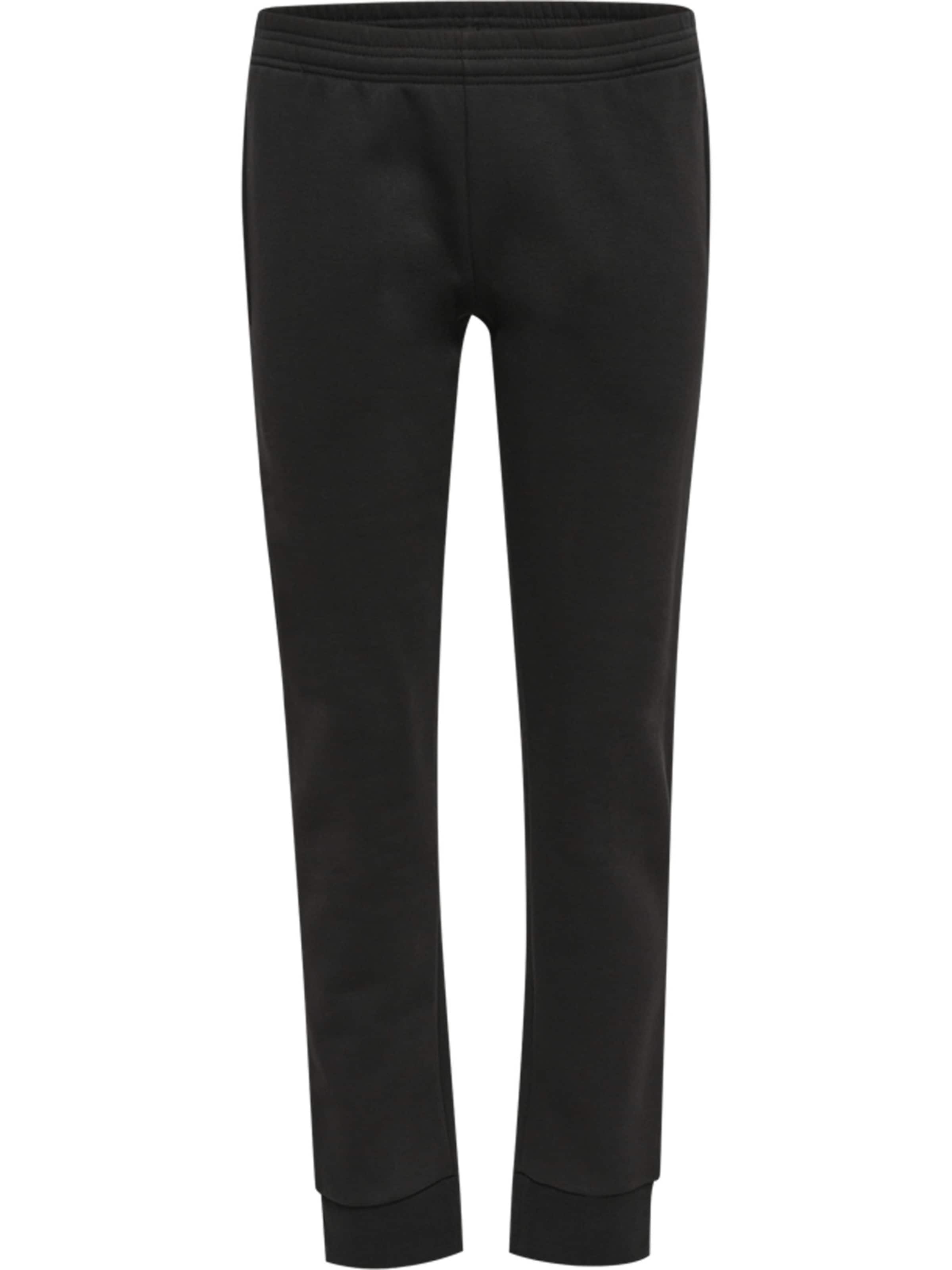 Hummel Tapered Broek 'Red' in Zwart: voorkant