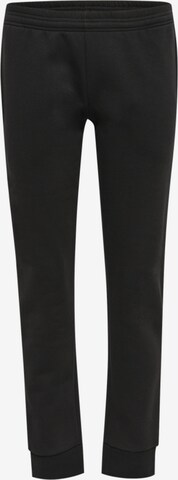 Hummel Tapered Pants 'Red' in Black: front
