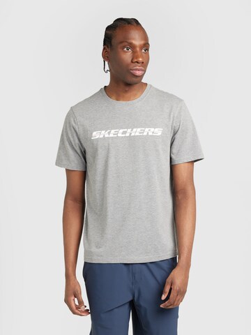 SKECHERS - Camisa funcionais em cinzento: frente