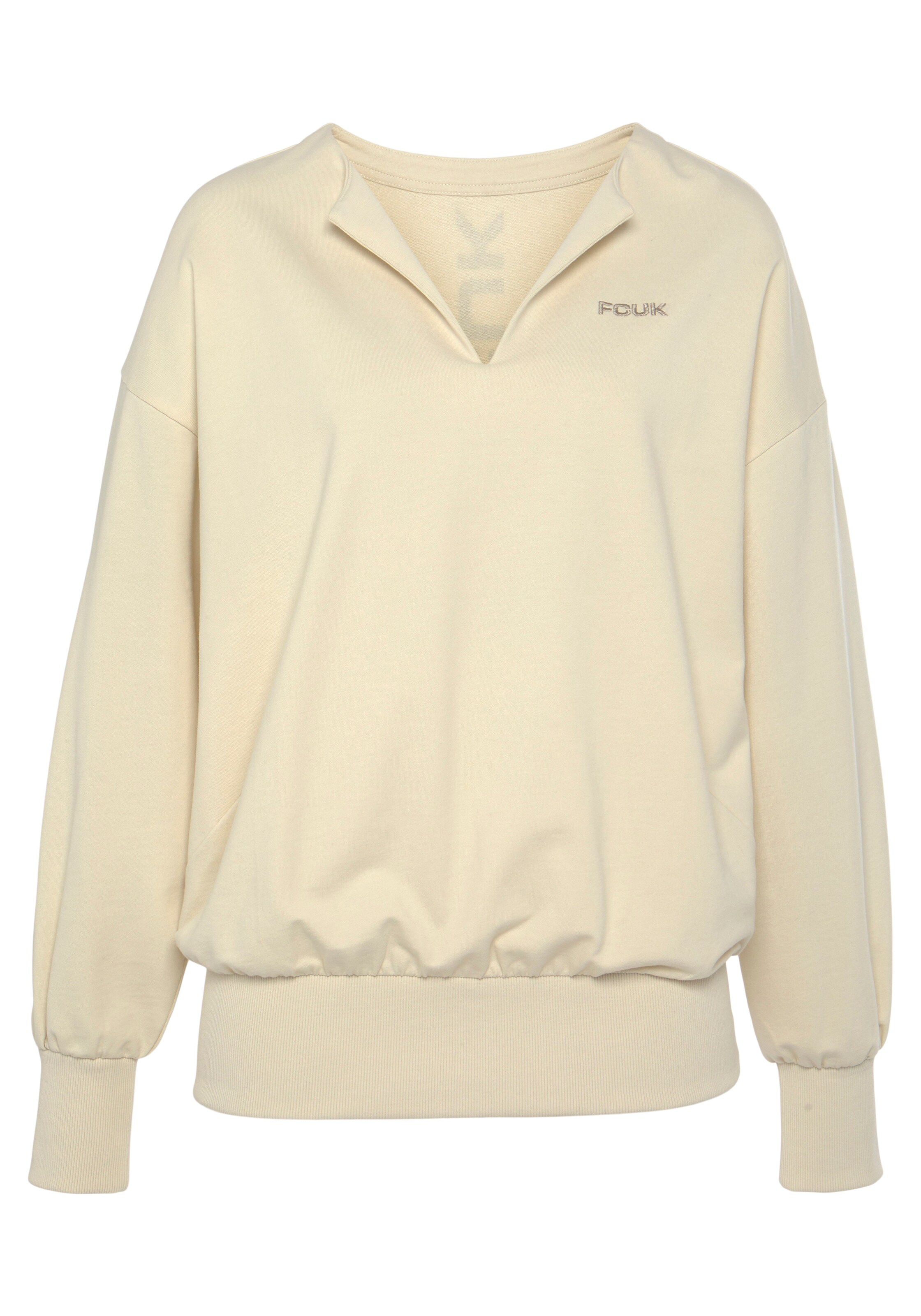 FCUK Свитшот в Бежевый: спереди