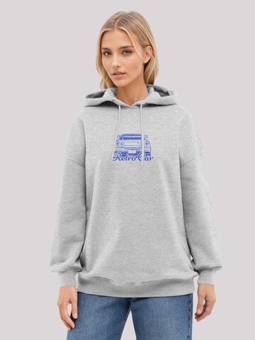 F4NT4STIC Trui 'Retro Car Japanese Streetstyle' in Grijs: voorkant