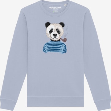 Sweat-shirt ' Panda ' Watapparel en bleu : devant