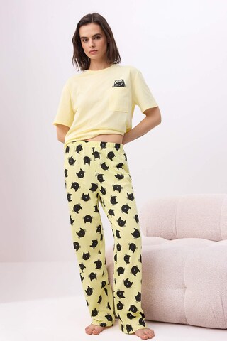 Pyjama Trendyol en jaune : devant