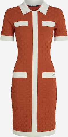 Karl Lagerfeld Neulemekko värissä oranssi: etupuoli