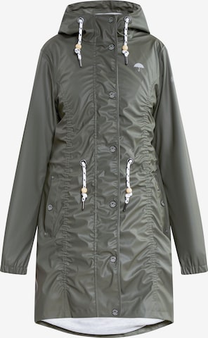 Schmuddelwedda Raincoat in Green: front